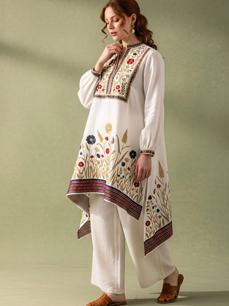 (Sample)  Elegant Floral Attire