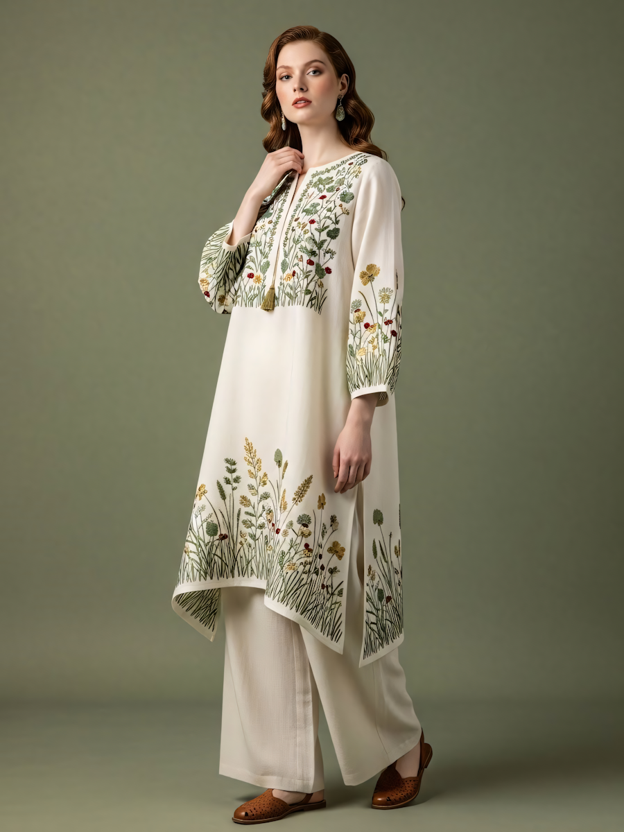 (Sample)  Elegant Floral Attire