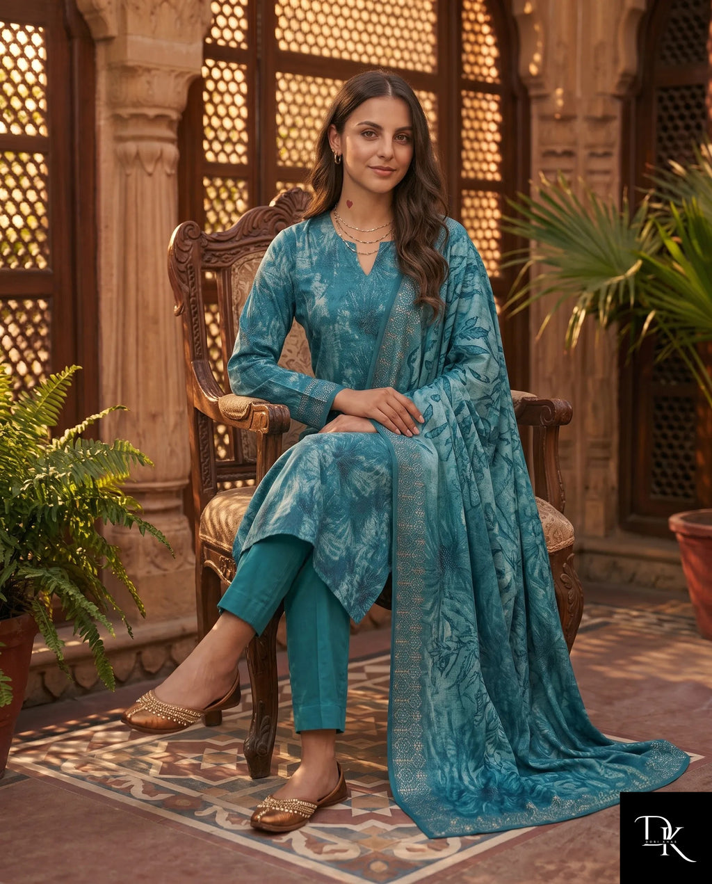 Oceanic Mirage | 3 Piece - Printed Lawn (Unstitched)