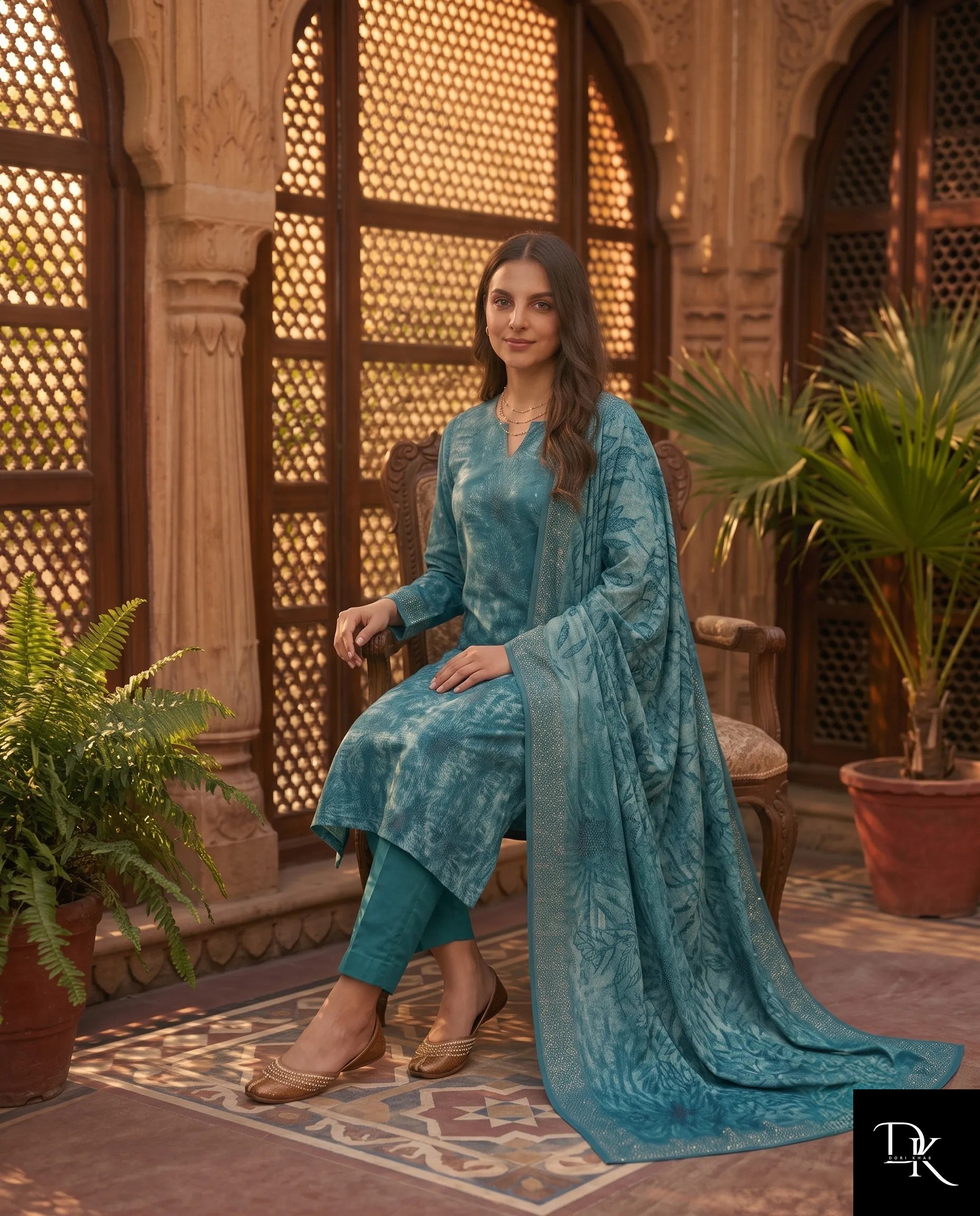 Oceanic Mirage | 3 Piece - Printed Lawn (Unstitched)