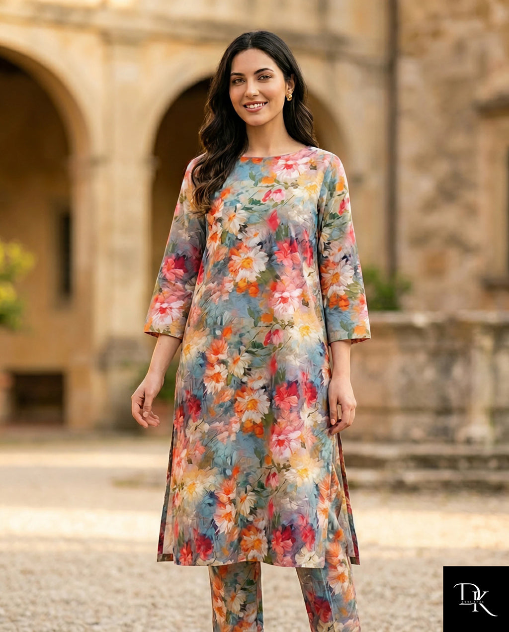 Painted Petals | 2 Piece - Allover Printed Lawn (Unstitched)