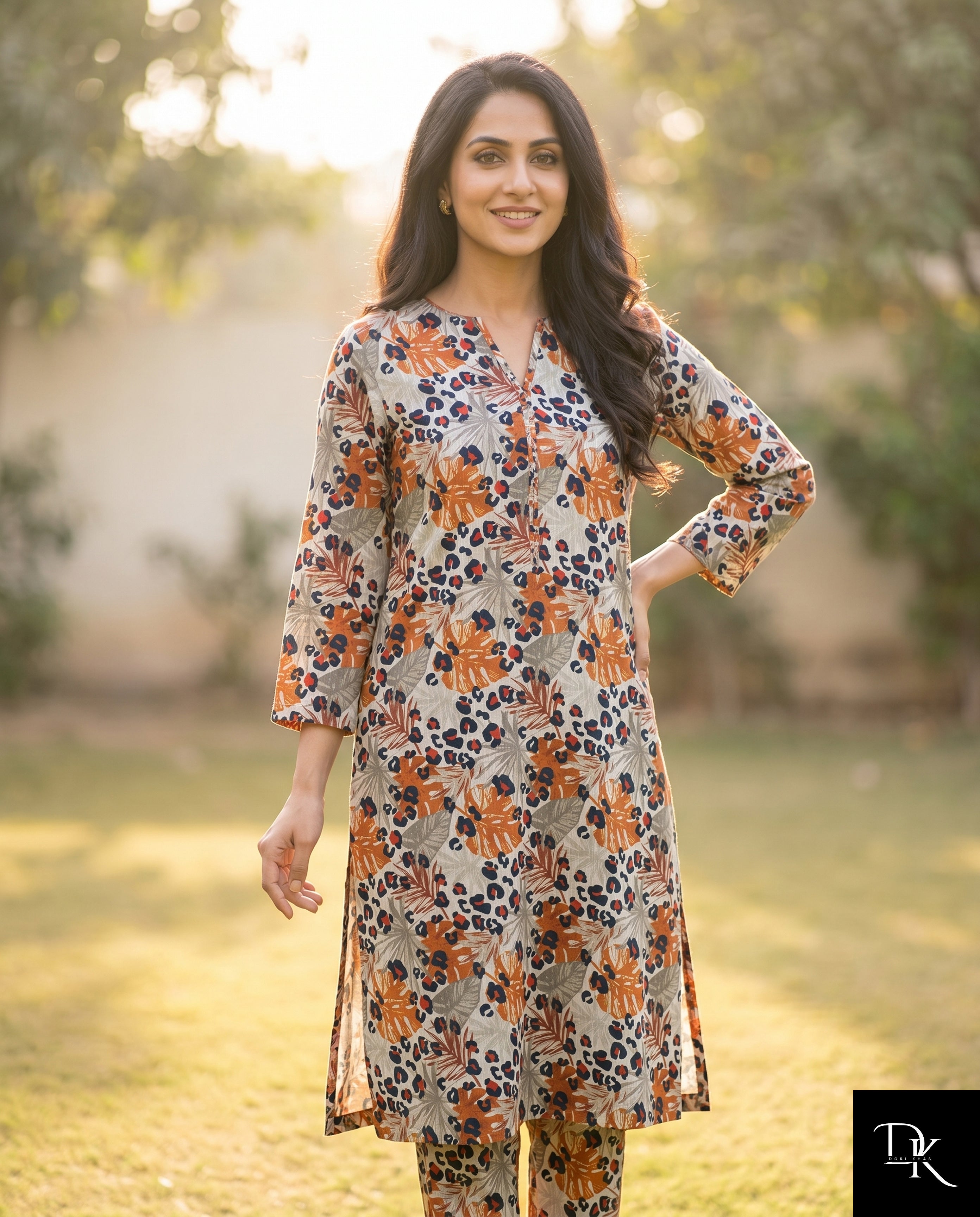 Amber Jungle | 2 Piece - Allover Printed Lawn (Unstitched)