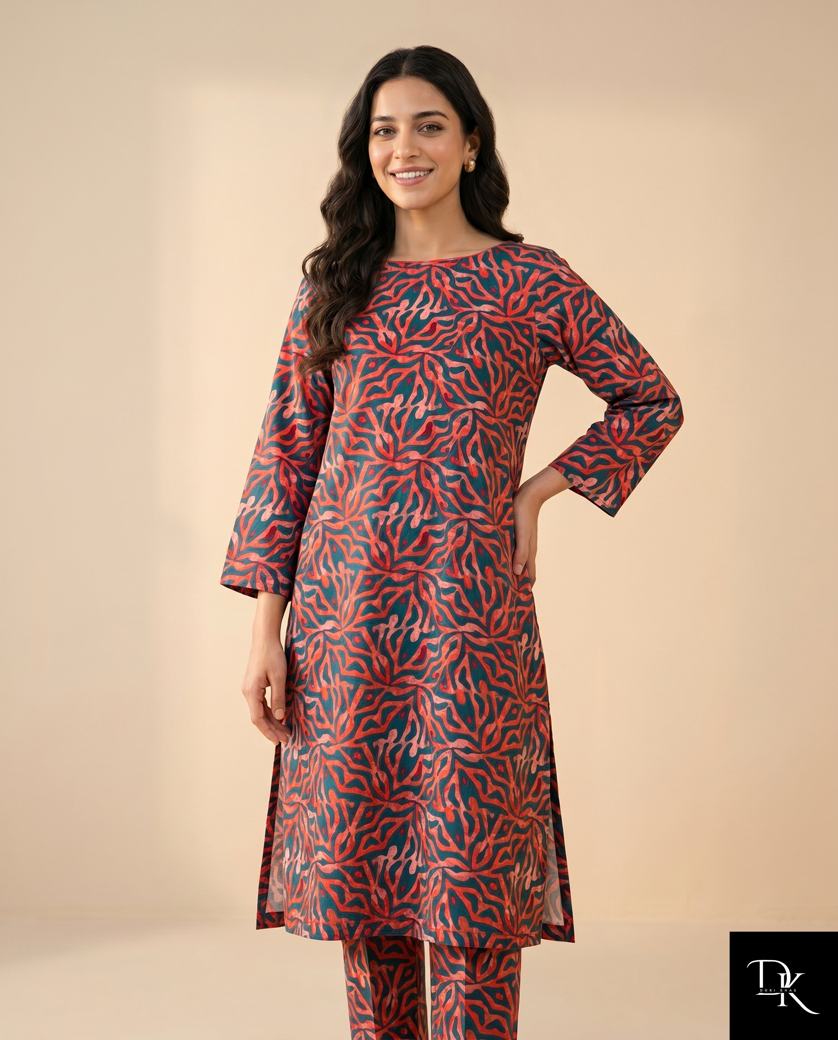 Coral Maze | 2 Piece - Allover Printed Lawn (Unstitched)