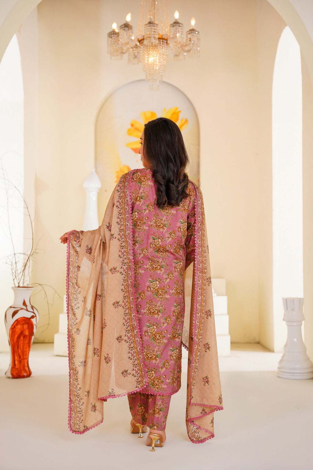 Rosa | Floral Printed Lawn Suit (3pc)