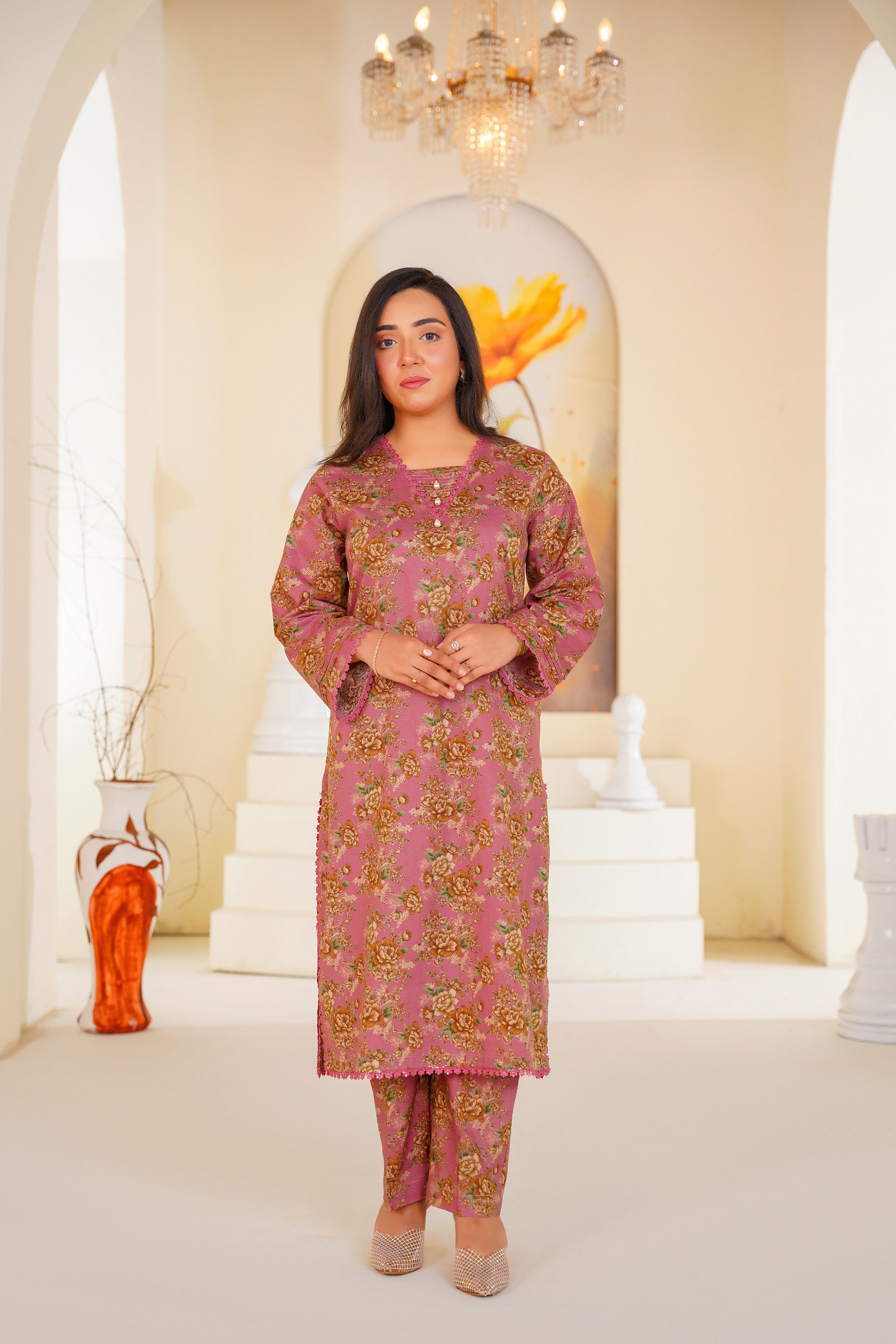 Rosa | Floral Printed Lawn Suit (3pc)