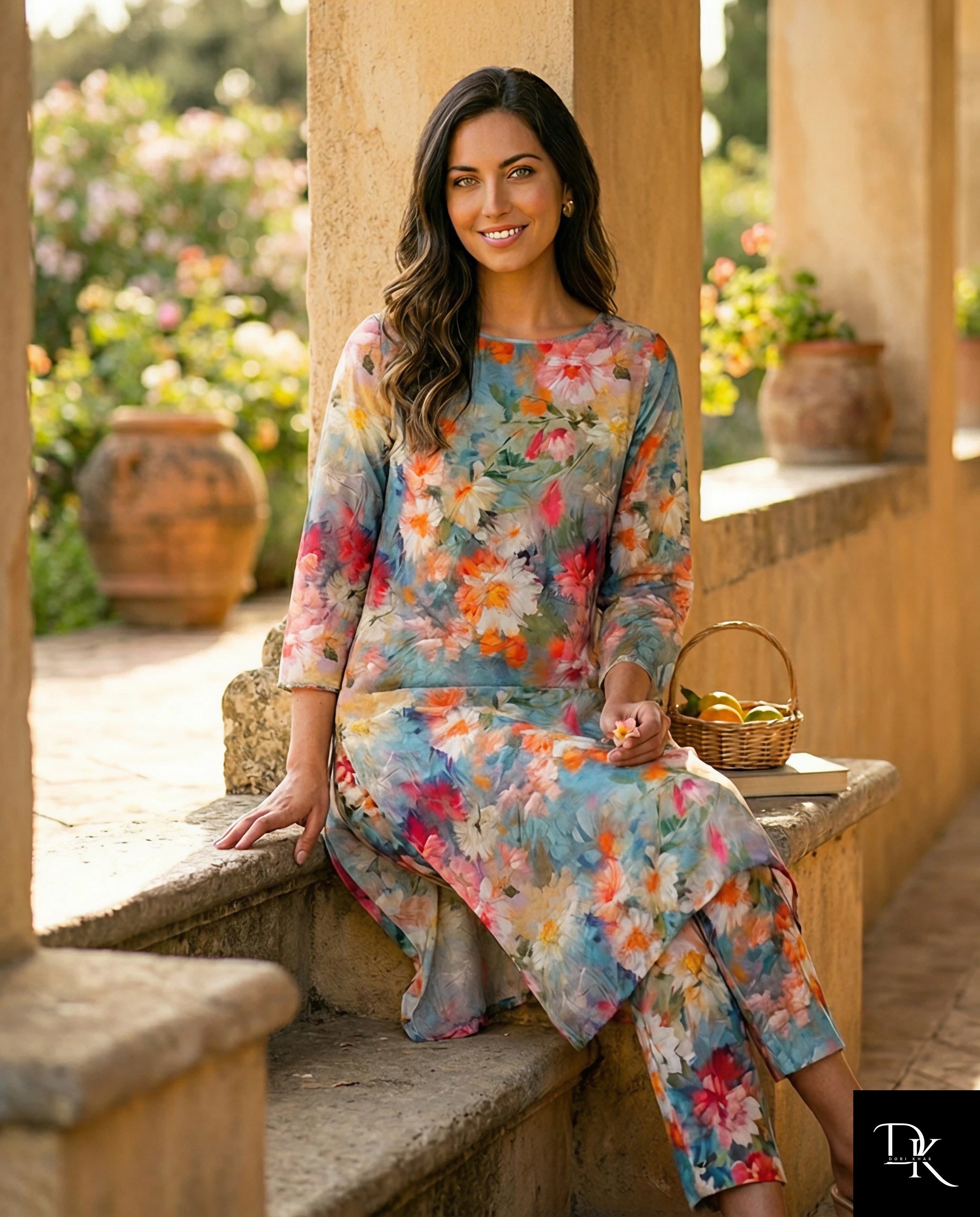 Painted Petals | 2 Piece - Allover Printed Lawn (Unstitched)