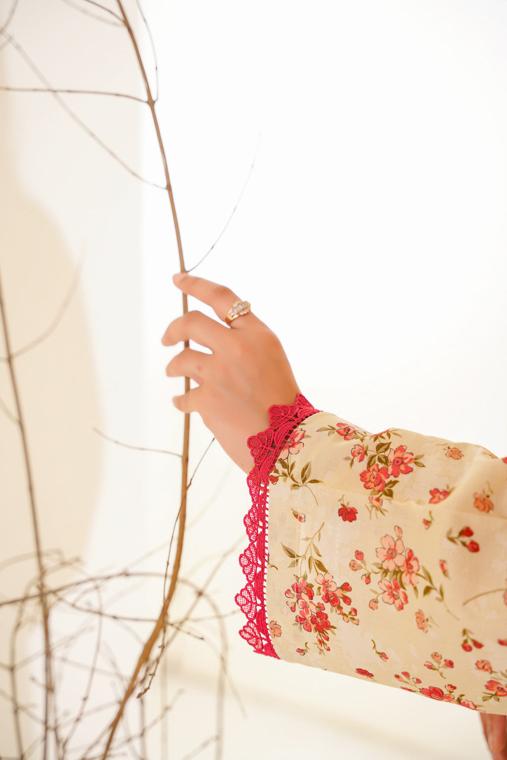 Gulnaar | Floral Printed Lawn Suit (3pc)