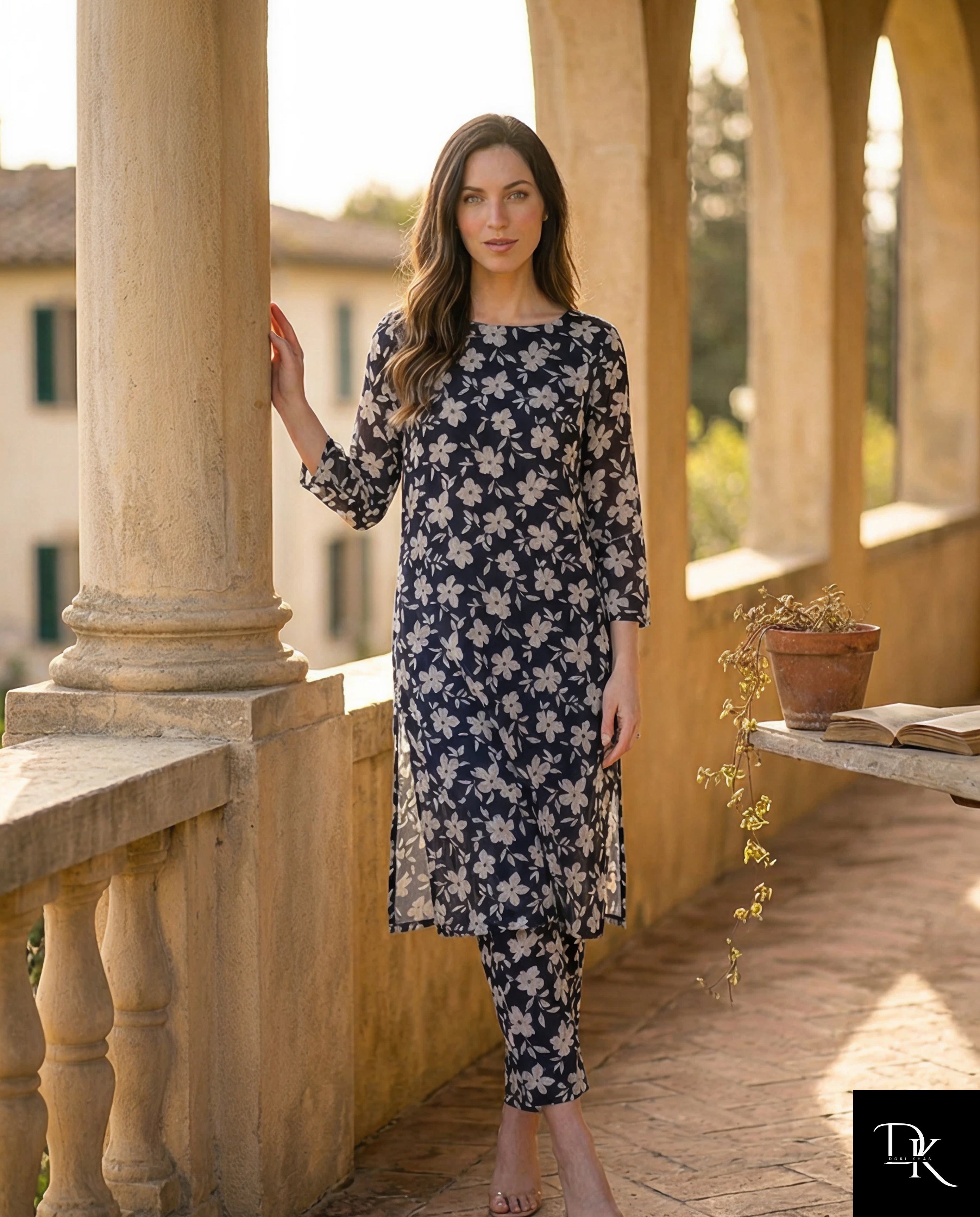 Midnight Blossom | 2 Piece - Allover Printed Lawn (Unstitched)