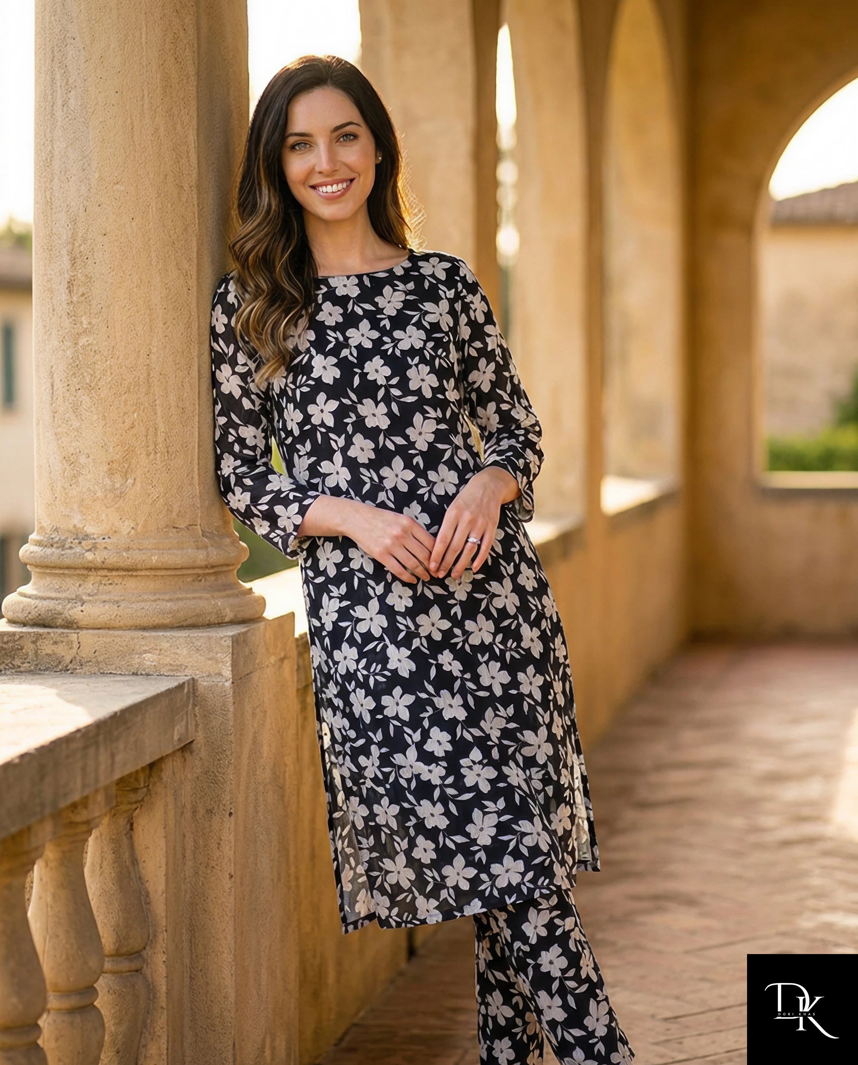 Midnight Blossom | 2 Piece - Allover Printed Lawn (Unstitched)