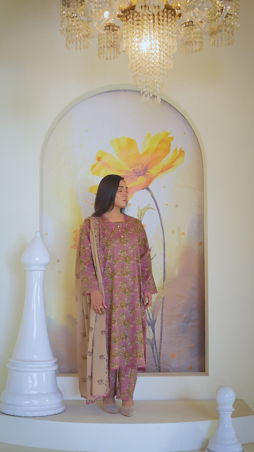 Rosa | Floral Printed Lawn Suit (3pc)
